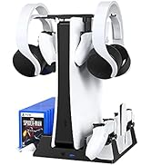JOYTORN PS-5 Vertical Stand with Cooling Fan and Dual Controller Charger Station for Playstation ...