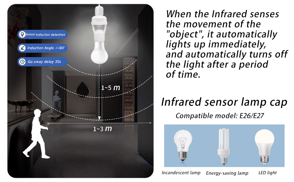 Motion Sensor Light Socket