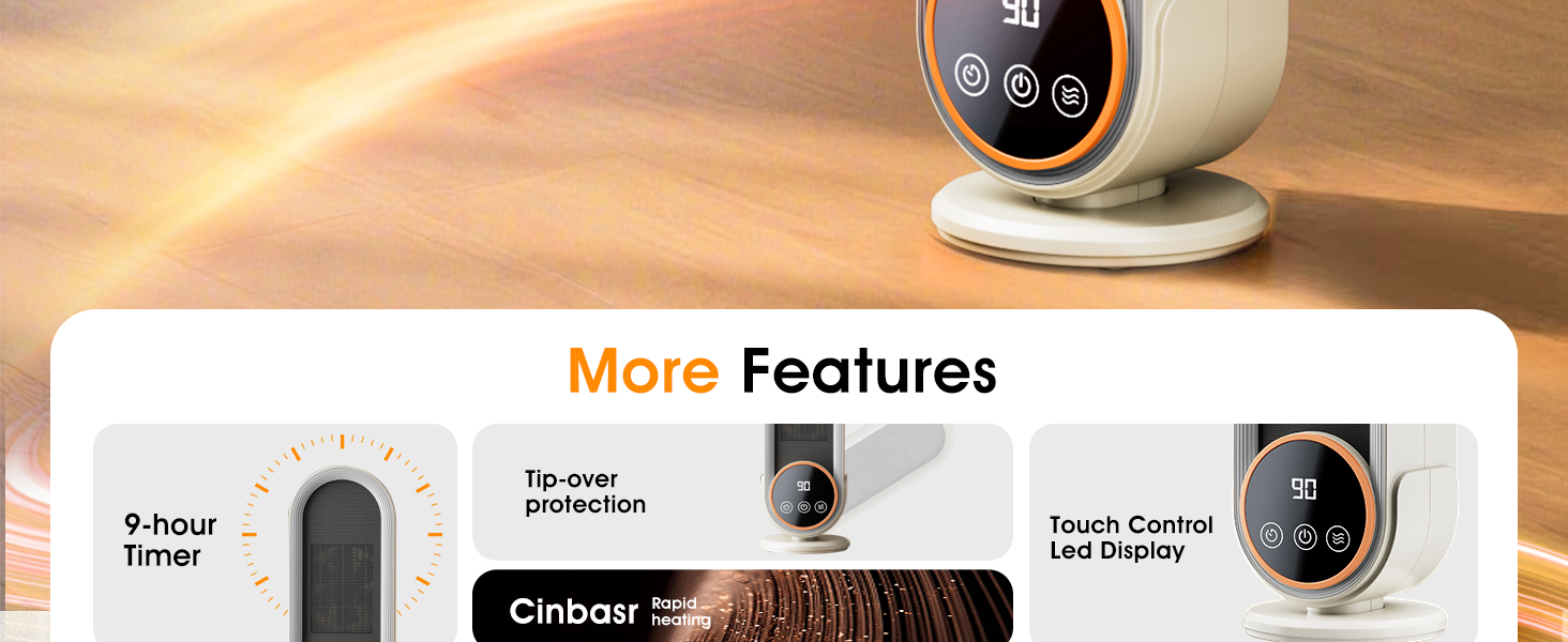 portable space heater with automatic shut off