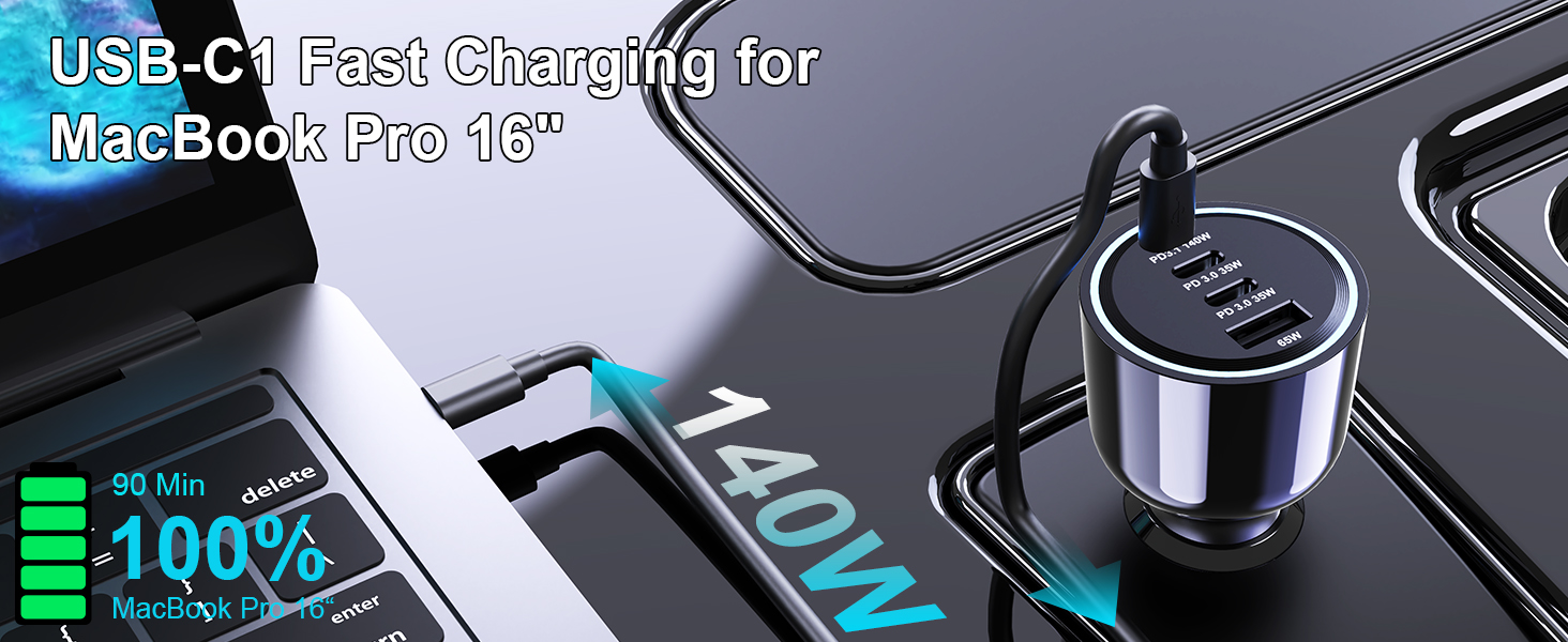 pd3.1 140W fast charging for macbook