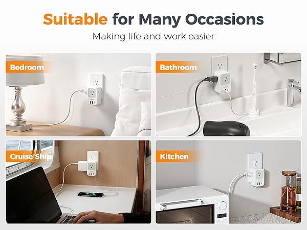 Multi Plug Outlet Extender