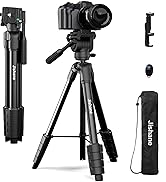 Jishane Camera Tripod, Travel Tripod for Camera Canon EOS Rebel Nikon