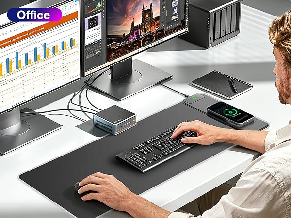 rgb gaming mouse pad with wireless charging