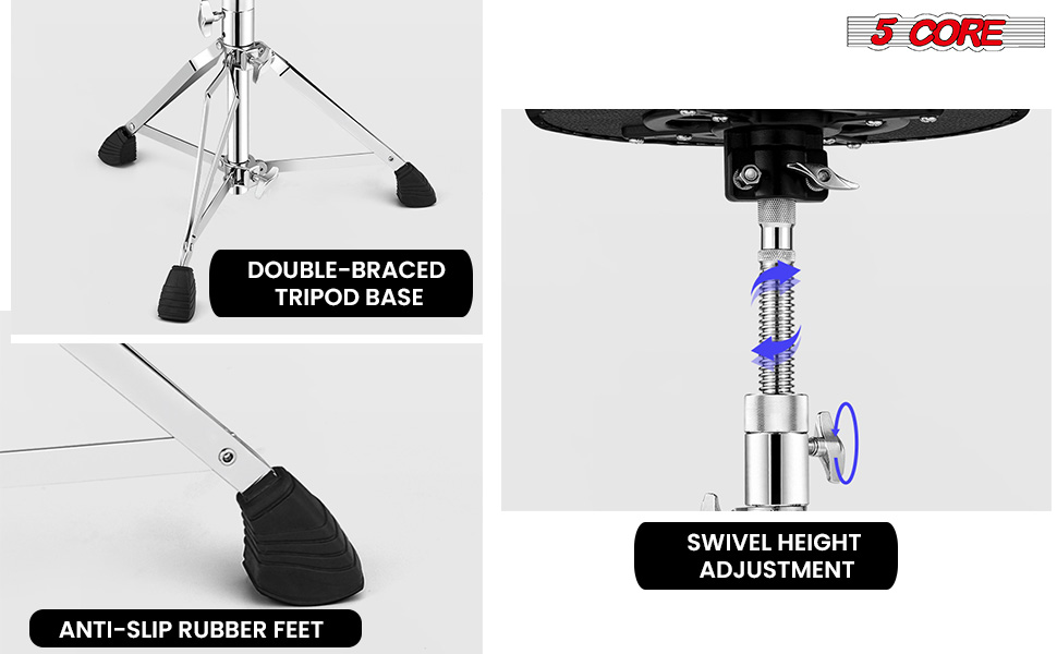 Drum Chair,Height Adjustable Heavy Duty Upgraded Drum Stool