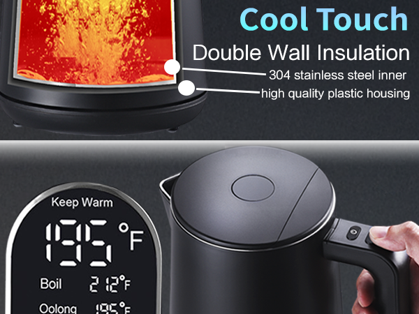 black electric kettle