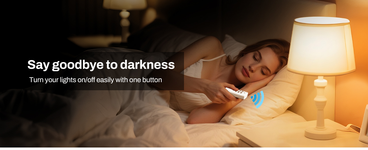 Wireless Remote Control Outlet with 2 Individual Switch Control