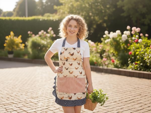 apron for women with pocket