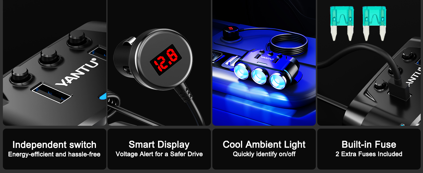 Cigarette Lighter Splitter