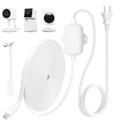 25FT Outdoor Power Adapter for WYZE Cam V4, WYZE Cam OG/V3/V3 Pro, L-Shape Micro USB Extension Ca...