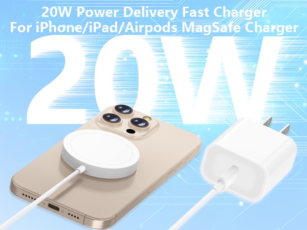 MFi Certified iPhone 14 Charger Fast Charging 2Pack PD 20W USB C Chargers Block Type C Wall Charger