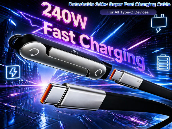 Detachable 240w Super Fast Charging