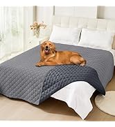 smiry Waterproof Dog Blanket, Reversible Dog Bed Cover Pet Blanket, Soft Couch Cover for Dogs Was...