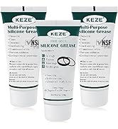 KEZE Silicone Grease Waterproof Food Grade Silicone Sealant Lubricant for Plumbers Valve Faucet O...