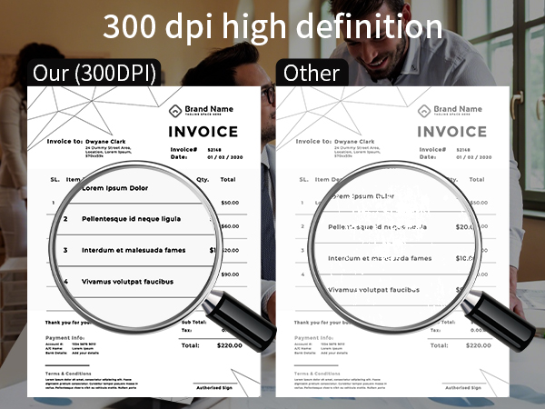 300 dpi high definition