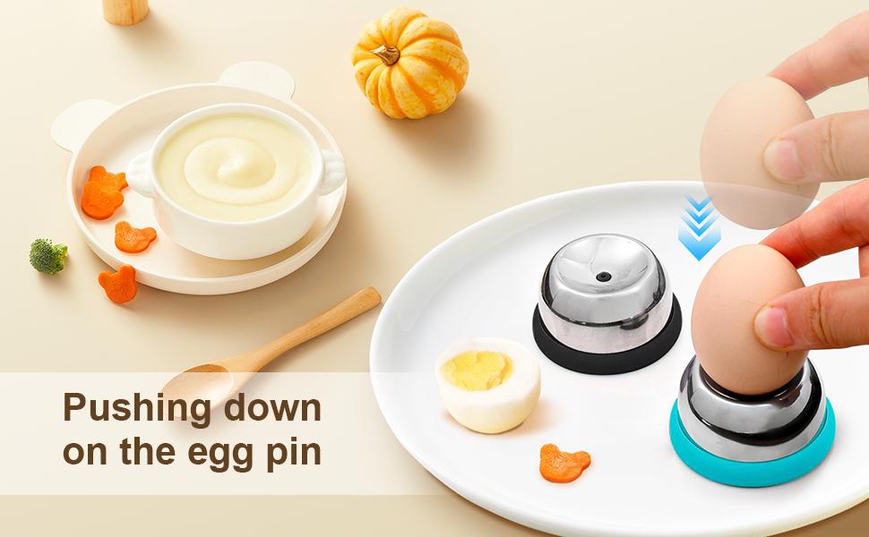 2Pcs Stainless Steel Egg Piercer Tool for Hard Boiled Eggs