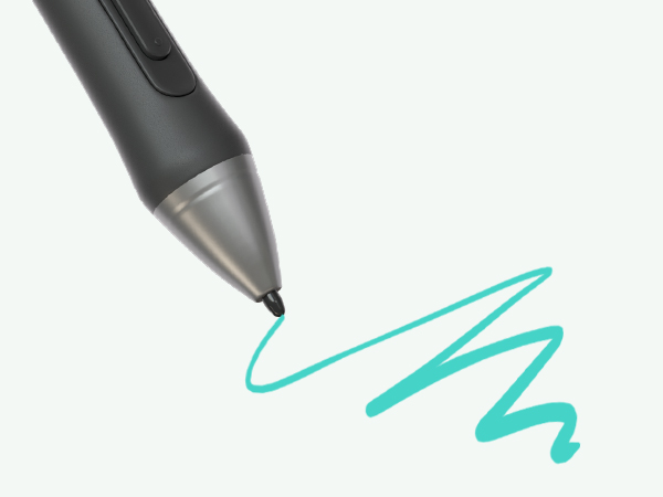 HUION Inspiroy 2 Medium Drawing Tablet with Scroll Wheel 8 Customized Keys Battery-Free Stylus 60° T...