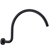 17 Inch Shower Arm with Flange Solid Stainless Steel Shower Head Extension Arm High Arc Long Exte...