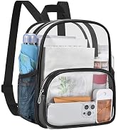 USPECLARE Clear Backpack for Stadium Events Small Clear Backpack 11.5x9.5x6 for Concert Sport Eve...