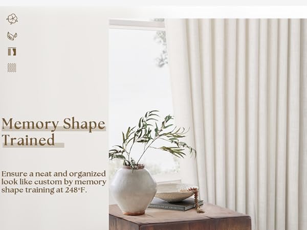 memory shape curtains