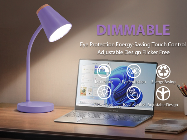 Dimmable desk lamp