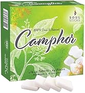 SOUL STICKS Natural Camphor Blocks - Camphor Tablets (300 Gram, 64 Tablets) for Aromatherapy, Odo...