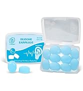 LYSIAN Soft Moldable Silicone Earplugs for Sleep, 5 Pairs, SNR 27dB Noise Cancelling Sleeping Ear...
