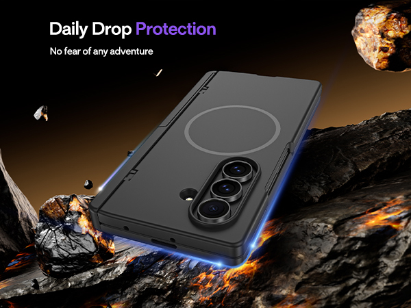 Maxdara for Z Fold 7 Magnetic Case with Kickstand