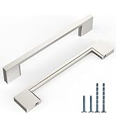 KNOKLOCK 10 Pack 5 Inch(128mm) Kitchen Cabinet Handles Brushed Satin Nickel Cabinet Pulls Kitchen...