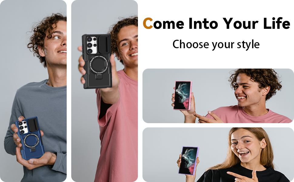 Galaxy S22 Ultra Case with Camera Cover