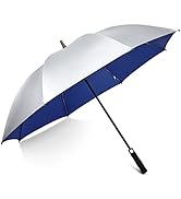 G4Free 54/62 Inch Windproof UV Protection Golf Umbrella Extra Large Silver Coated Automatic Open ...
