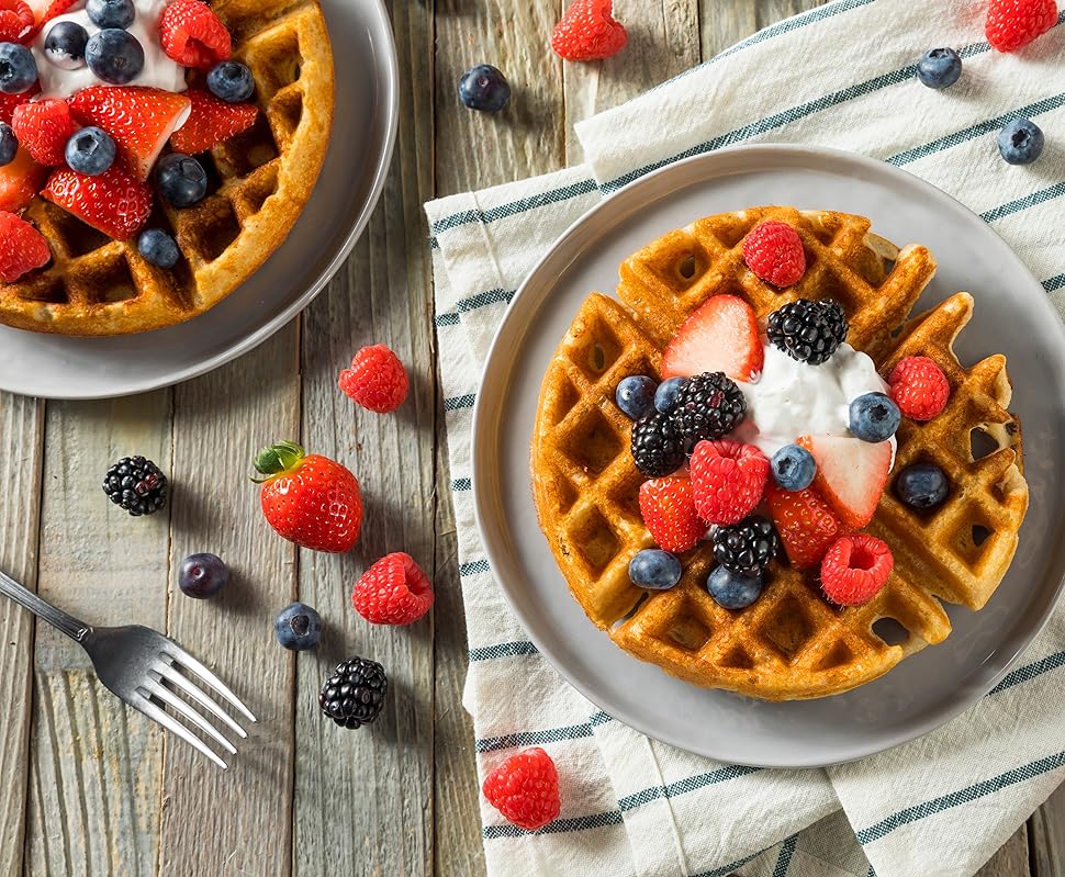 Belgian Waffle Maker, For Individual Pancakes, Cookies, Eggs, Paninis