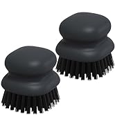 2 Pack Ergonomic Handle Dish Brush, Kitchen Scrub Brushes for Cleaning Pots, Pans and Vegetables ...