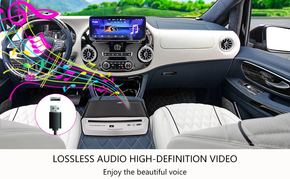External CD player for car