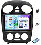 4+64G Android 15 Car Stereo for VW Beetle 2004-2010 with Wireless Carplay Android Auto, 9 inch 12...