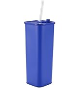DEQIANG Tumbler with Sraw and Lid, Travel Mug Water Tumbler, Vacuum Insulated Cup,Steel Insulated...
