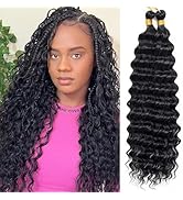Eerya Long Curly Braiding Hair 30 Inch 2 Packs Ocean Wave Crochet Hair for Black Women Deep Wave ...