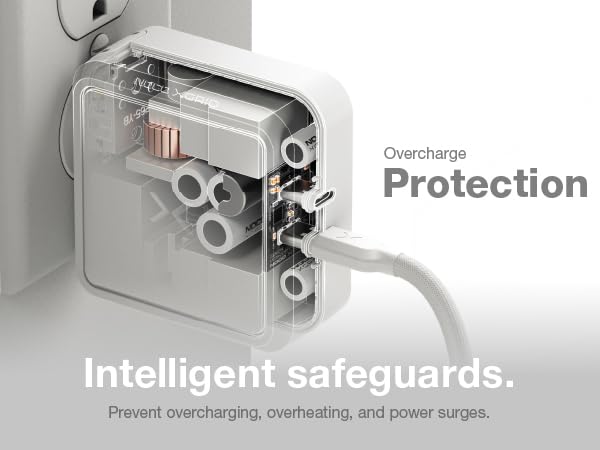 Equipped with intelligent safeguards to prevent overcharging, overheating, power surges - UL listed