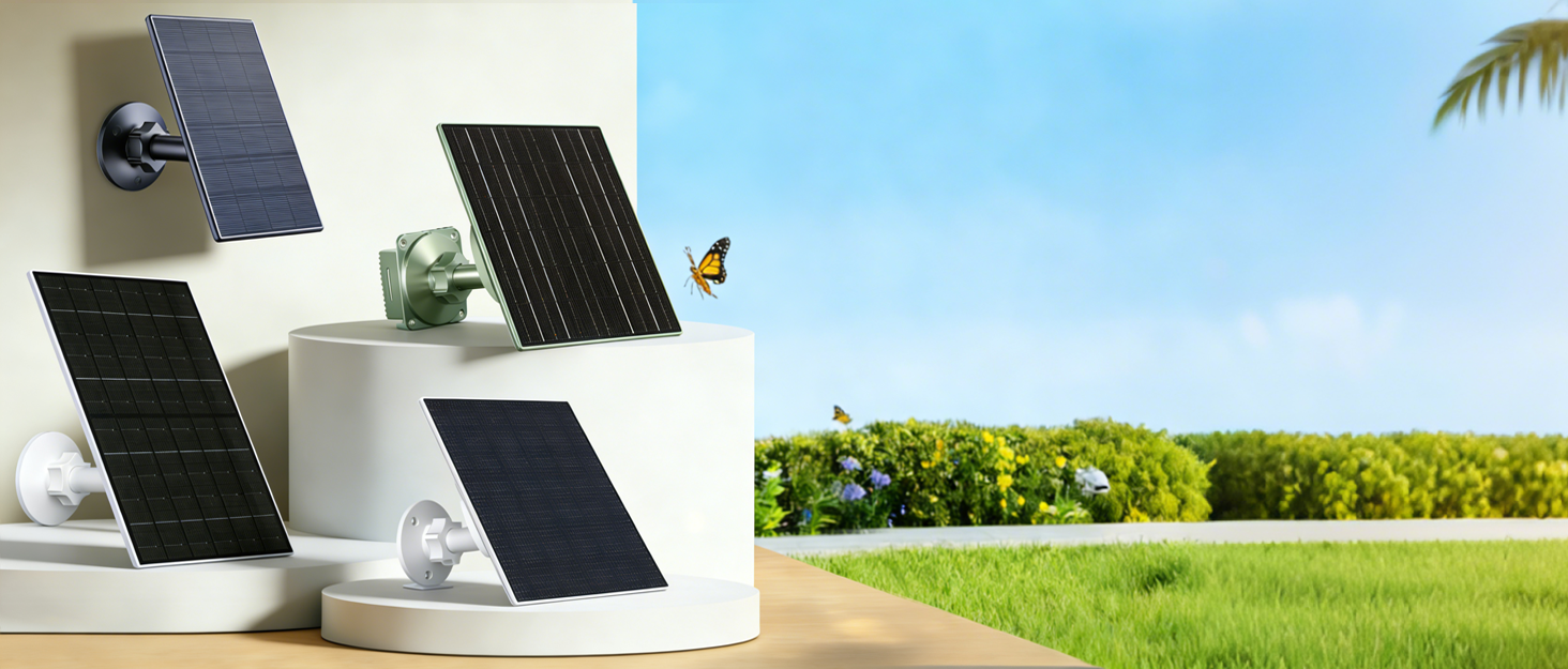 solar panel for security camera