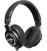 JOYO Studio Monitor Headphones Wired Audio Recording Monitor Headset Over Ear Headphones for Mixe...