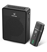 Wireless Voice Amplifier with Bluetooth Lavalier Microphone, Professional Noise Reduction Portabl...