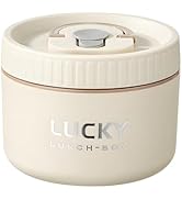 Ausenzup Stainless Steel Lunch Box, 3-Tier Insulated Bento Box Microwave Safe Soup Bowl for Adult...