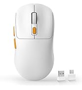 Uiosmuph G01 Wireless Mouse, USB C Rechargeable Ergonomic Computer Mouse, 2.4GHz Optical with USB...