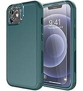 Diverbox for iPhone 12 case [Shockproof] [Dropproof] [Tempered Glass Screen Protector + Camera Le...