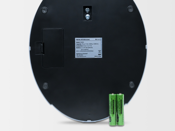 The scale use AAA batteries, which is easy to buy in local shops