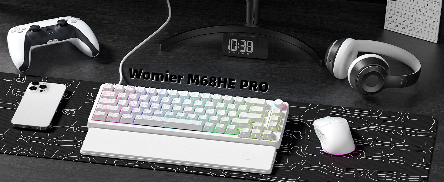60% Percent Keyboard Rapid Trigger Gaming Keyboard RGB Hall Effect Topographic Keyboard