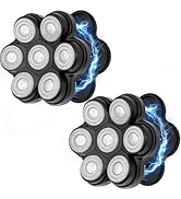 VODOZAVA Head Shaver Replacement Heads Magnetic 7 Blades Razor Replacement Blades Compatible with...