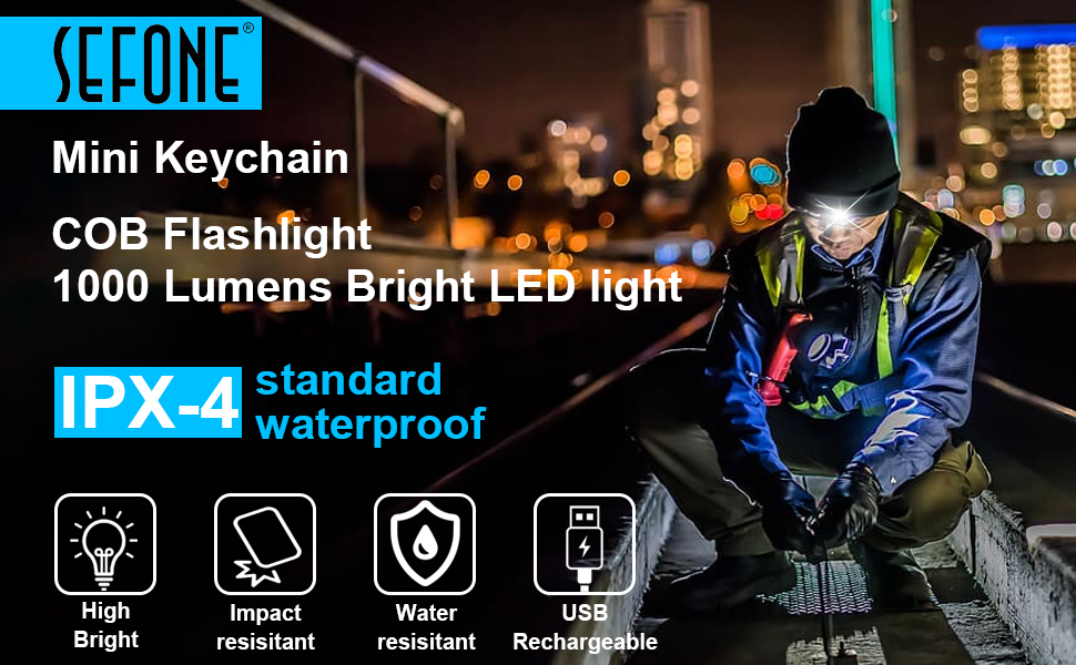 COB Small Keychain Flashlight