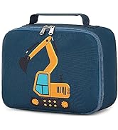 LOIDOU Lunch Box Kids Boys Insulated Lunch Bag Thermal Meal Tote Truck Reusable Lunch Pail Bags f...
