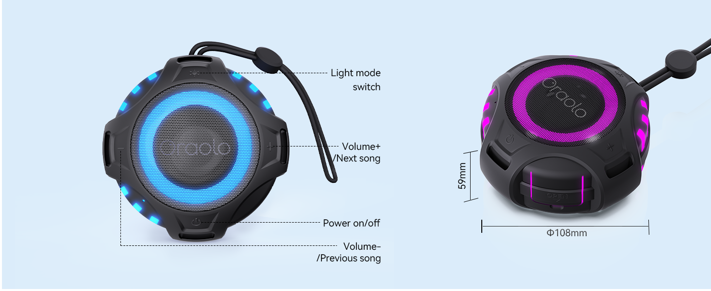 bluetooth shower speaker