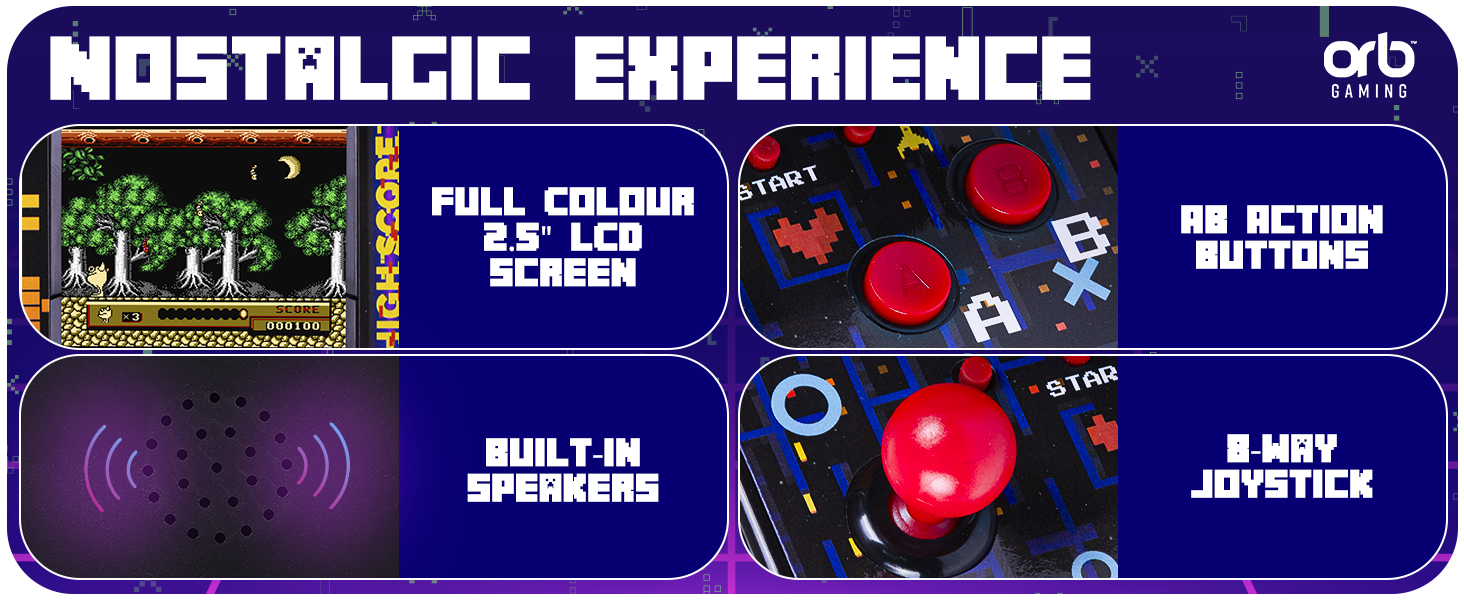 Mini Retro Arcade Machine Console